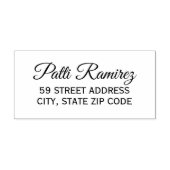Elegant retouradres  zelfinktende stempel (Design)