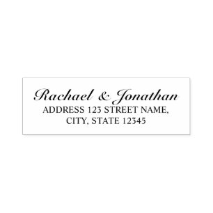 Elegant retouradres zelfinktende stempel