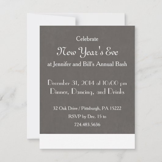 Elegant  Retro Art Deco Kaart (Achterkant)