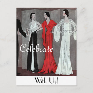 Elegant Retro Art Deco Kaart