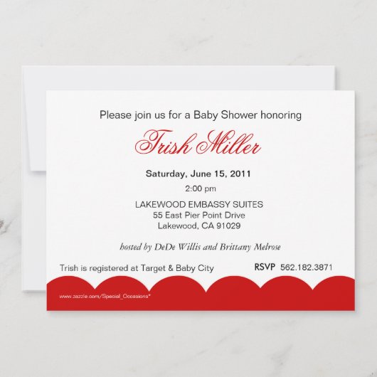 Elegant Retro Baby Carriage - Baby shower Party Kaart (Achterkant)