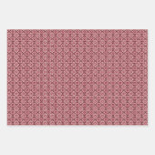 Elegant Retro Boho Bloemenpatroon Inpakpapier Vel (Voorkant)