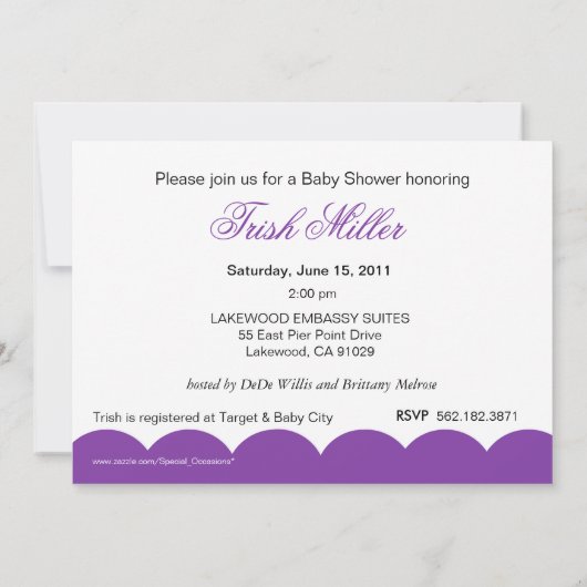 Elegant Retro Carriage Baby shower Party Kaart (Achterkant)