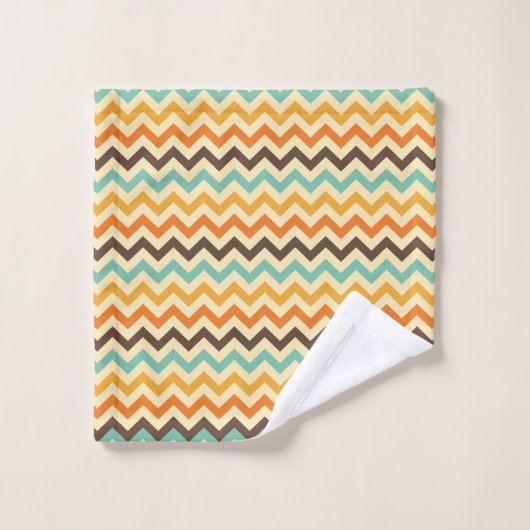 Elegant Retro  Chevron Pattern Bad Handdoek (Wasdoekje)