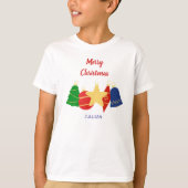 Elegant retro Christmas ornaments family T-shirt (Voorkant)