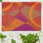 Elegant Retro Colorful Pattern Kitchen Towels Theedoek (Gevouwen)