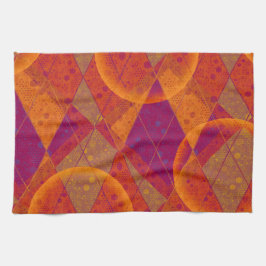 Elegant Retro Colorful Pattern Kitchen Towels Theedoek
