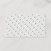 Elegant Retro Confetti Polka Dots Mam Calling Card Contactkaartje (Achterkant)