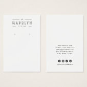 Elegant retro deco aangepast juwelenaarscherm visitekaartje (Voorkant /achterkant)