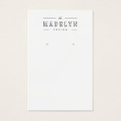 Elegant retro deco aangepast juwelenaarscherm visitekaartje (Voorkant)