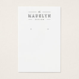 Elegant retro deco aangepast juwelenaarscherm visitekaartje