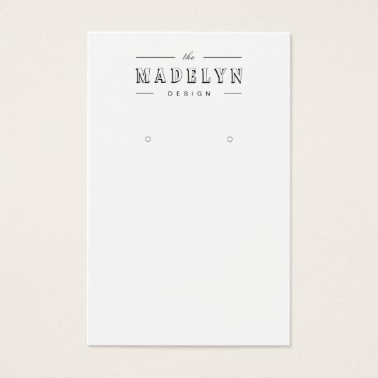 Elegant retro deco aangepast juwelenaarscherm visitekaartje (Voorkant)