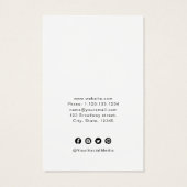 Elegant retro deco aangepast juwelenaarscherm visitekaartje (Achterkant)