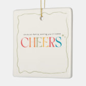 Elegant Retro Family Photo Portrait Christmas Keramisch Ornament (Links)