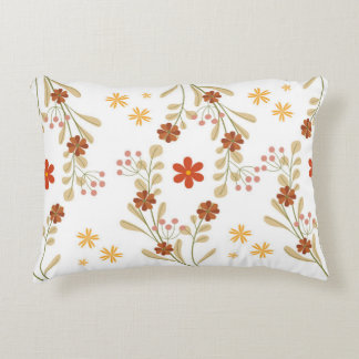 Elegant Retro Floral Throw Pillow Accent Kussen