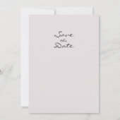 Elegant Retro Flower Save the Date Card (Achterkant)