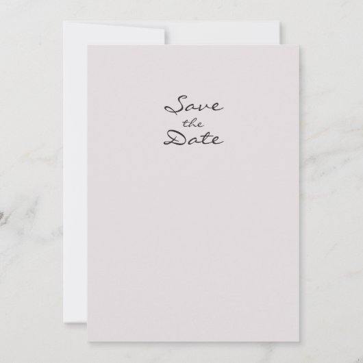 Elegant Retro Flower Save the Date Card (Achterkant)