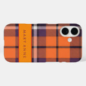 Elegant Retro Geruit Hoesje (Achterkant (horizontaal))