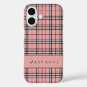 Elegant Retro Geruit Hoesje (Achterkant)