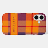 Elegant Retro Geruit Hoesje (Achterkant (horizontaal))