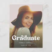 Elegant Retro High School Afstuderen Aankondiging (Voorkant)