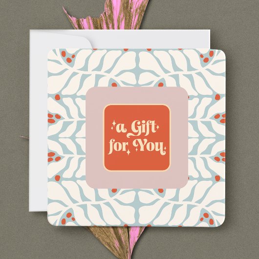 Elegant Retro Kerstcadeaubon