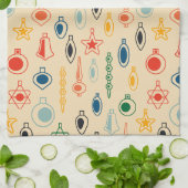 Elegant Retro Kerstmis Theedoek (Gevouwen)