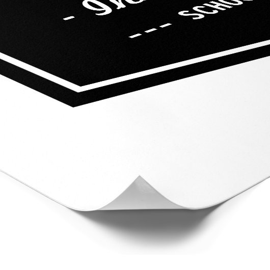 Elegant Retro Klasse Poster (Hoek)