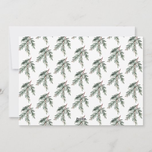 Elegant Retro Kleurrijk 2 Foto Feestdagenkaart (Achterkant)