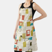 Elegant Retro Mid-Century geometrisch patroon Schort (Insitu)