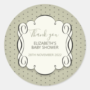 Elegant retro ontwerp ronde sticker