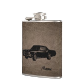 Elegant retro ouderwetse auto op maat heupfles (Links)
