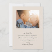 Elegant Retro Photo Wedding  Save The Date (Achterkant)
