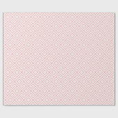 Elegant Retro Roze Abstract geometrisch patroon Cadeaupapier (Vlak)
