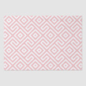 Elegant Retro Roze Abstract geometrisch patroon Tissuepapier (Voorkant)