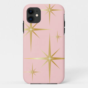 Elegant Retro Starburst iPhone 5/5S Hoesje - Roze