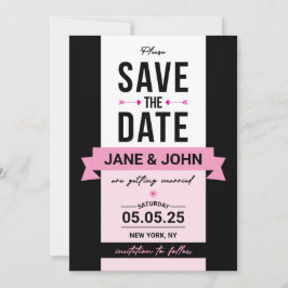 Elegant Retro-stijl Opslaan datumkaart Save The Date