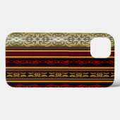Elegant Retro Stripe Lace Case-Mate iPhone Case (Achterkant (horizontaal))