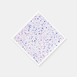 Elegant Retro Terrazzo Paars White Pattern Servet