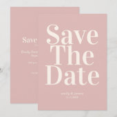 Elegant Retro Wedding Save the Date (Voorkant / Achterkant)