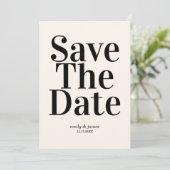 Elegant Retro Wedding Save the Date (Staand voorkant)