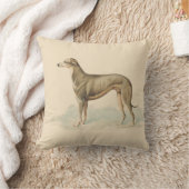 Elegant Retro Whippet Blush Pink Kussen (Deken)