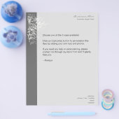 Elegant Retro White Flower Swirls Dark Grey Flyer (Enkel)