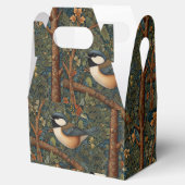 Elegant retro woodland bird  bedankdoosjes (Geopend)