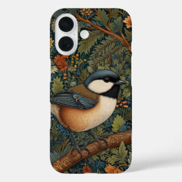 Elegant retro woodland bird  iPhone 16 hoesje