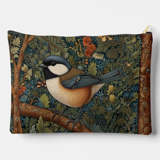Elegant retro woodland bird  etui (Achterkant)
