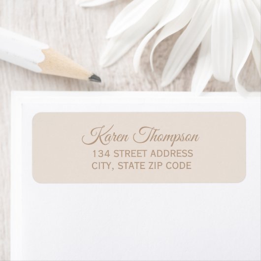 Elegant Return Address Label (Insitu)