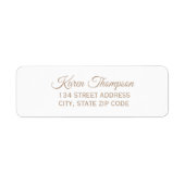 Elegant Return Address Label (Voorkant)