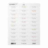Elegant Return Address Label (Full Sheet)