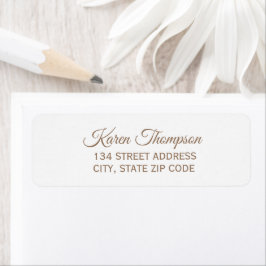 Elegant Return Address Label